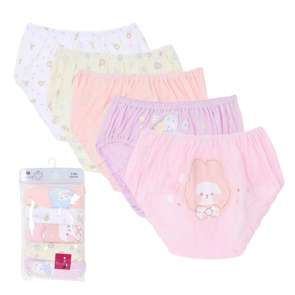 Wacoal Bloom Panty กางเกงในสำหรับเด็ก Pack 5 รุ่น WU6A46 คละสี (WH)