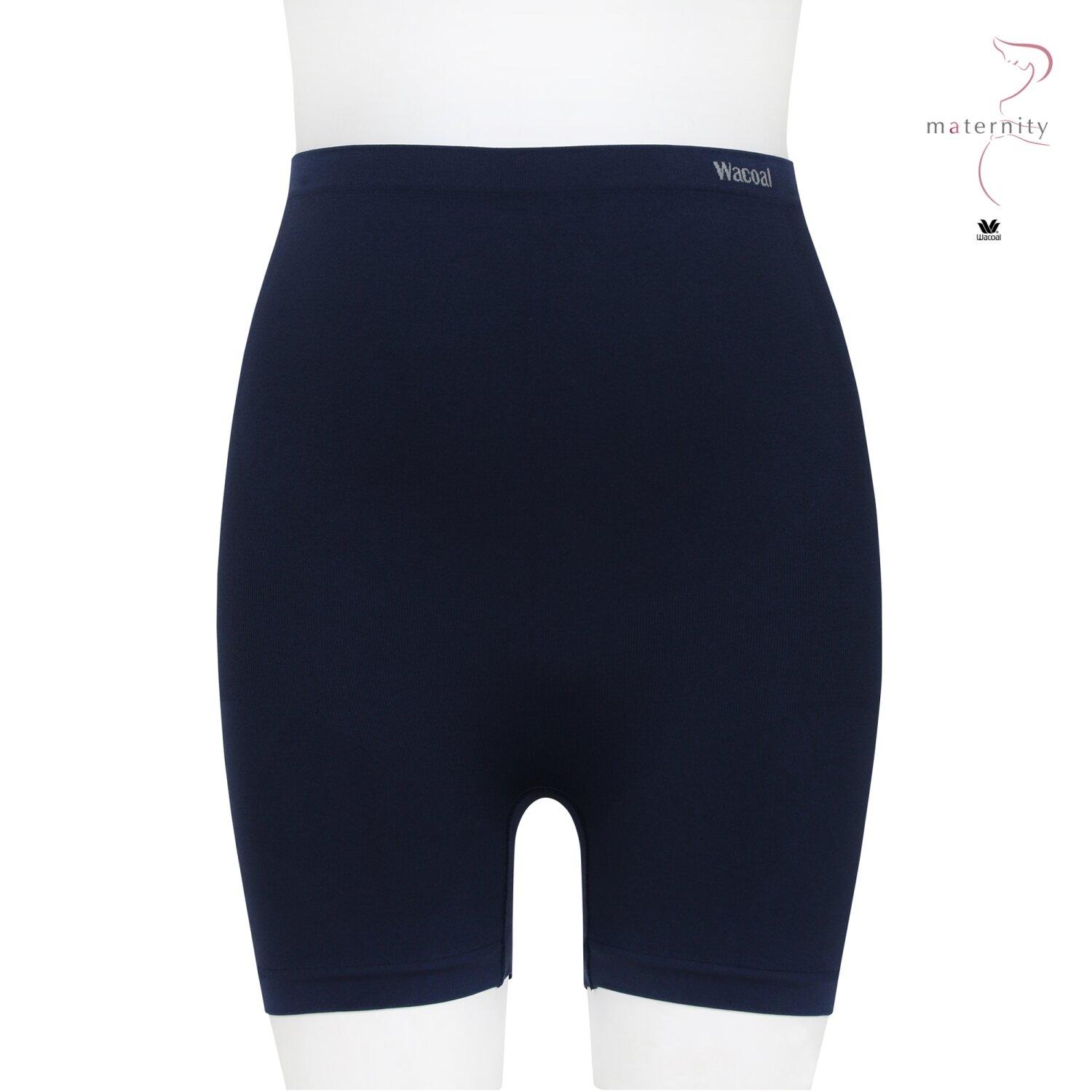 Wacoal Maternity Body Seamless กางเกงในสำหรับคนท้อง รูปแบบขายาว รุ่น WM6546 สีน้ำเงิน (BU)