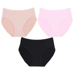 Wacoal Panty pack กางเกงในใส่สบาย รูปแบบบิกินี่ set 3 ชิ้น รุ่น WU1T34 คละสี (สีเบจ-สีดำ-สีชมพู)
