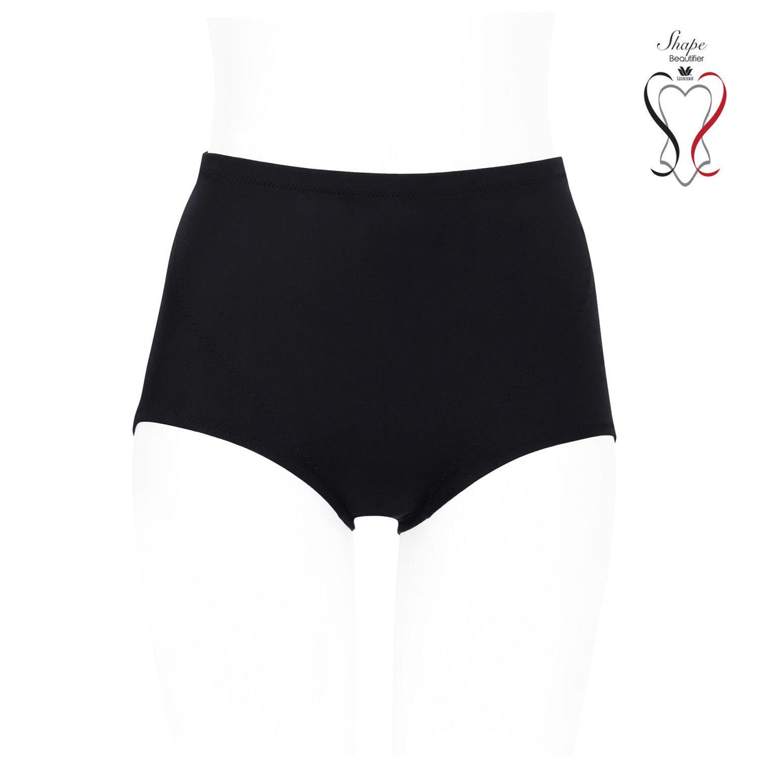 Wacoal Shapewear Hip Slimming Pants Normal waist shorts model WY1151 black (BL)