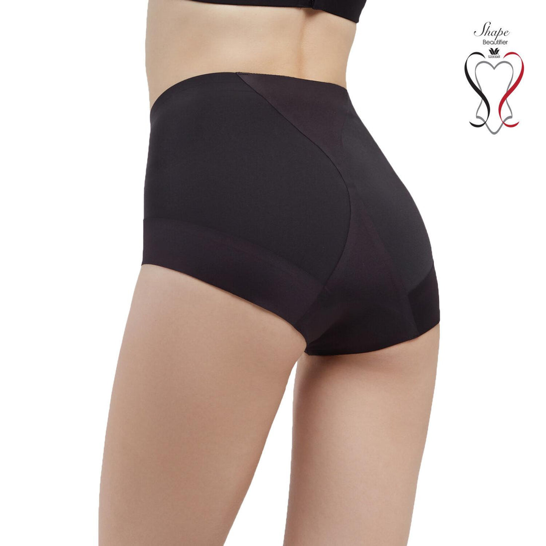 Wacoal Shapewear Hip Slimming Pants Normal waist shorts model WY1172 black (BL)