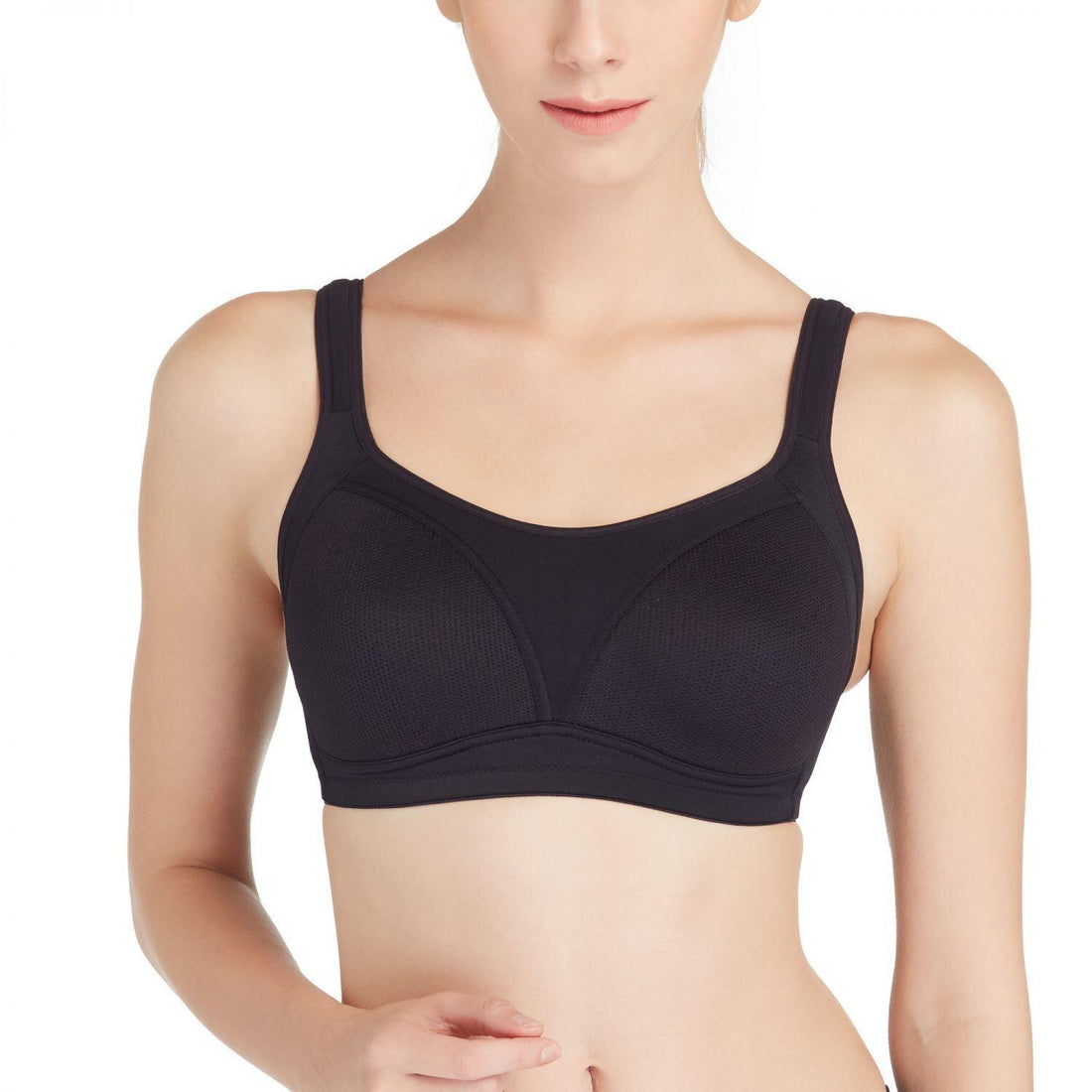 Wacoal Motion Wear Sports Bra Model WR1485 Black (BL)