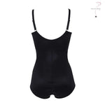 Wacoal Maternity Body Suit for postpartum mothers. Reinforced pattern, model WM3018, black (BL)