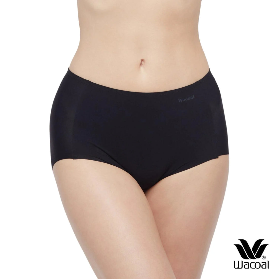 Wacoal Oh my nudes panty Seamless underwear, smooth, full body, set of 3 pieces, model WU4T99, assorted colors (beige-black-ovaltine).