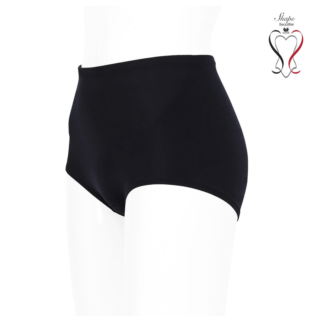 Wacoal Shapewear Hip กางเกงกระชับสัดส่วน ขาสั้นเอวปกติ รุ่น WY1151 สีดำ (BL)