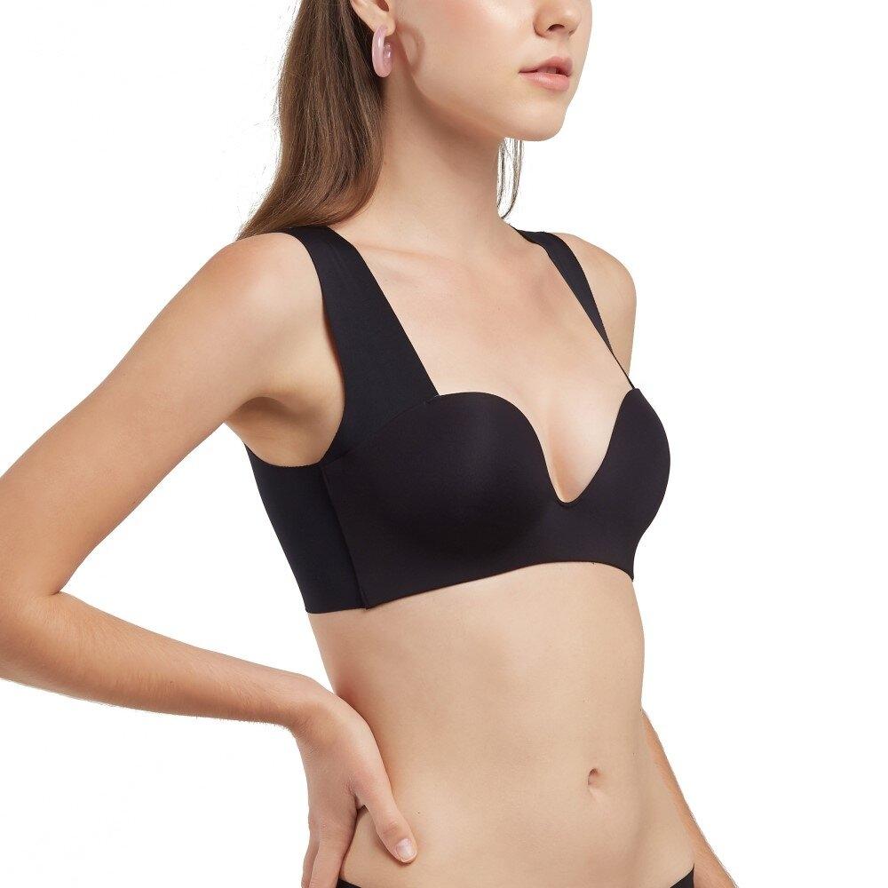 Wacoal Go Girls ML XL Wacoal Seamless Bra Push Up Comfortable Model WB3Y27 Black (BL)