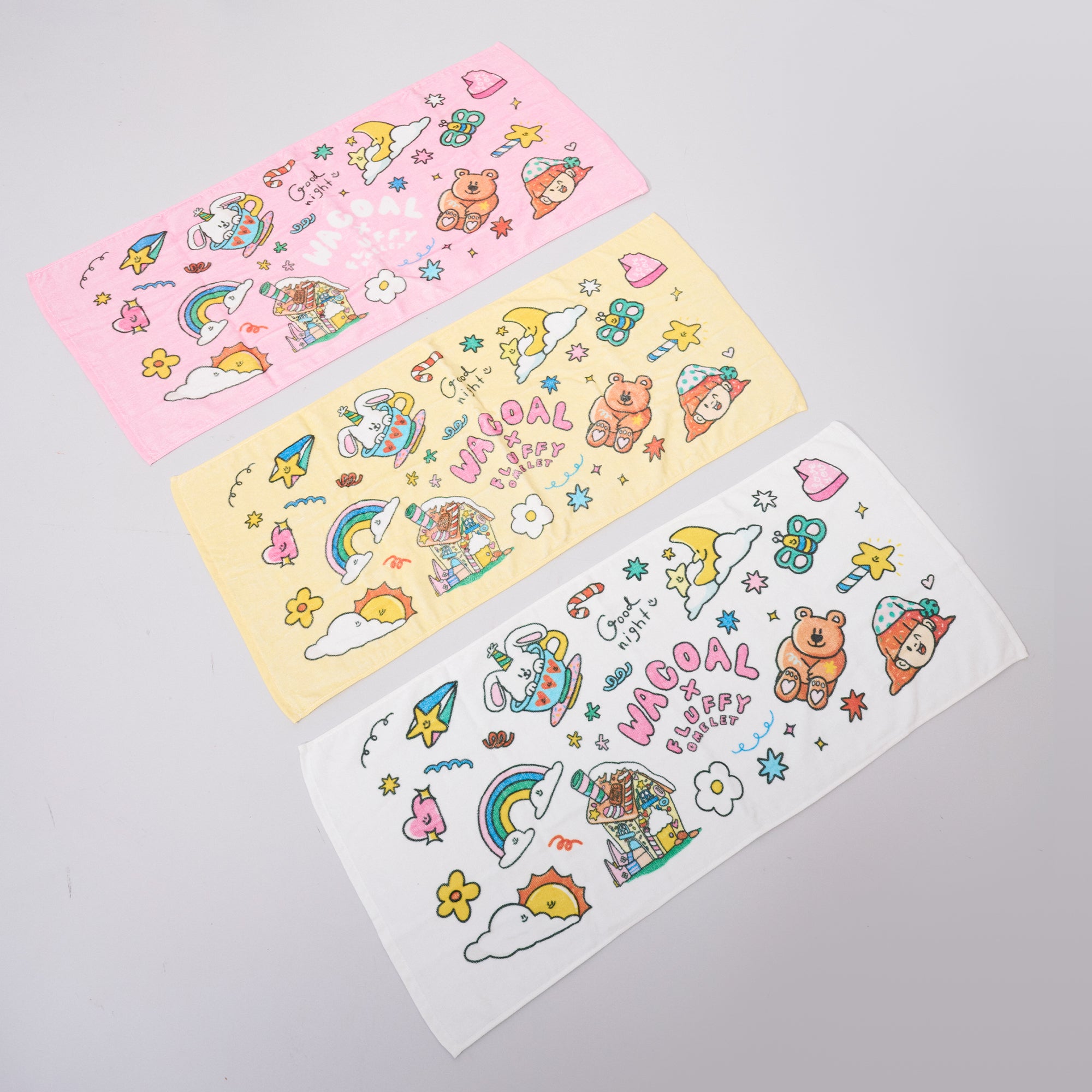 ผ้าขนหนูเช็ดผม Cotton Towel Wacoal x Fluffy Omelet Collection รุ่น WW110500(มี 3 สี สีชมพู/สีขาว/สีเหลือง)