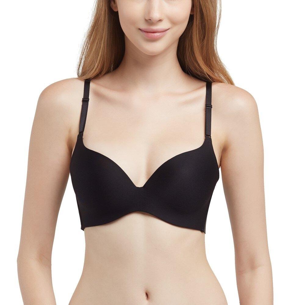 Wacoal Mood Travel Bra Comfy บราไร้โครง บราม้วนได้ รุ่น MM1E70 สีดำ (BL)