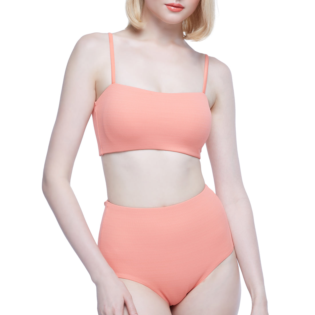 Wacoal Mood Set Beach &amp; Bra Swimwear Set (Tops and pants) model MM1U01 + MM6U01 orange color (OP)
