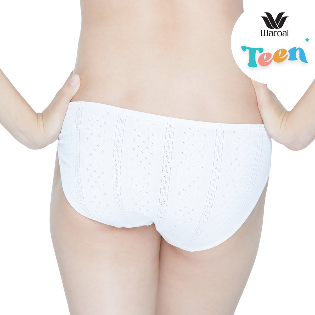 Wacoal Teen Bikini Panty Underwear for Teens Model MUT305 White (WH)