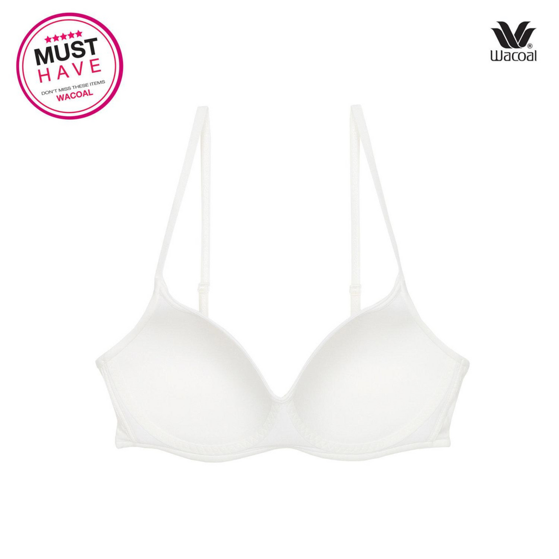 Wacoal Wireless Bra, wireless bra, soft and comfortable, model WB3A14, cream color (CR)