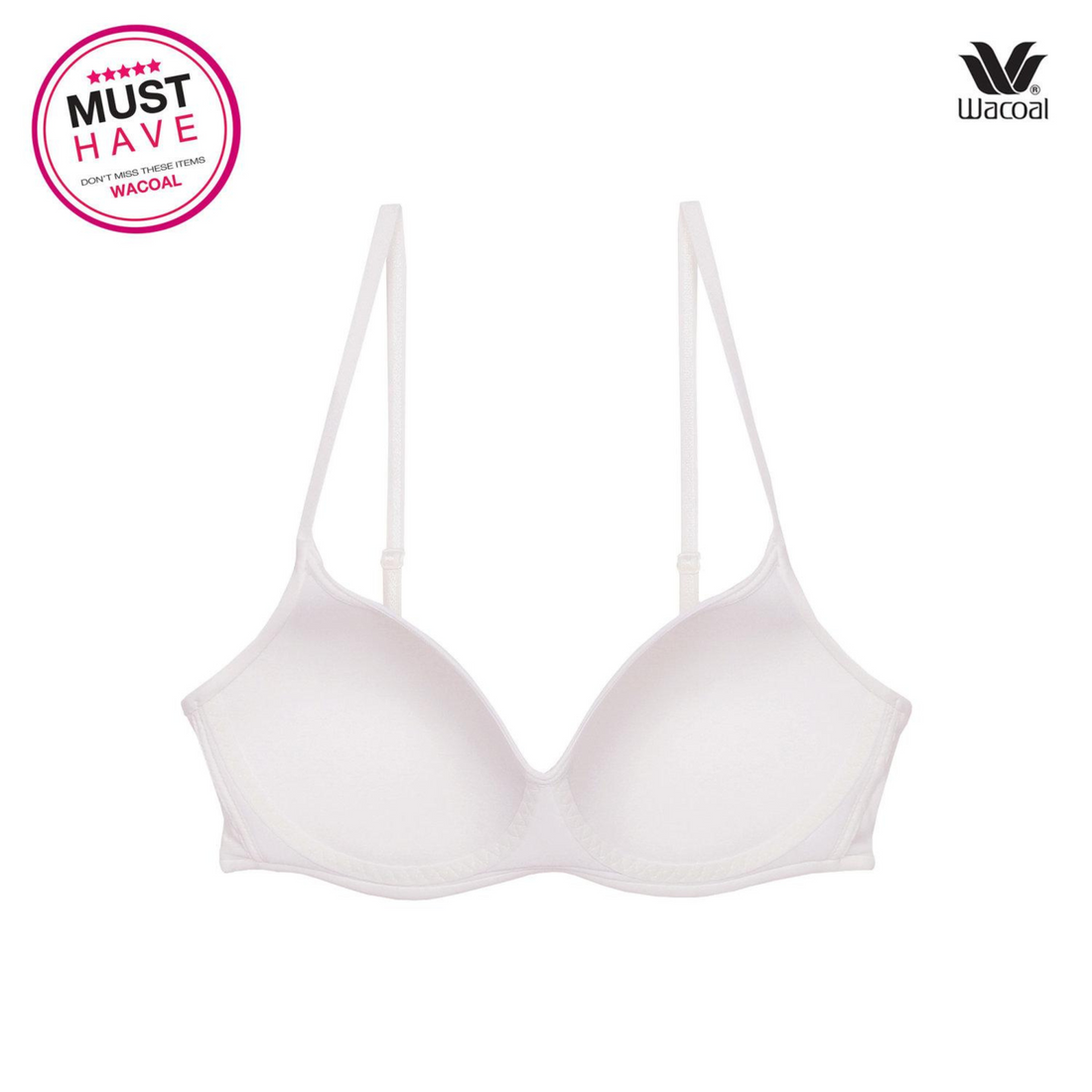 Wacoal Wireless Bra บราไร้โครง นุ่มสบาย รุ่น WB3A14 สีชมพู (PI)