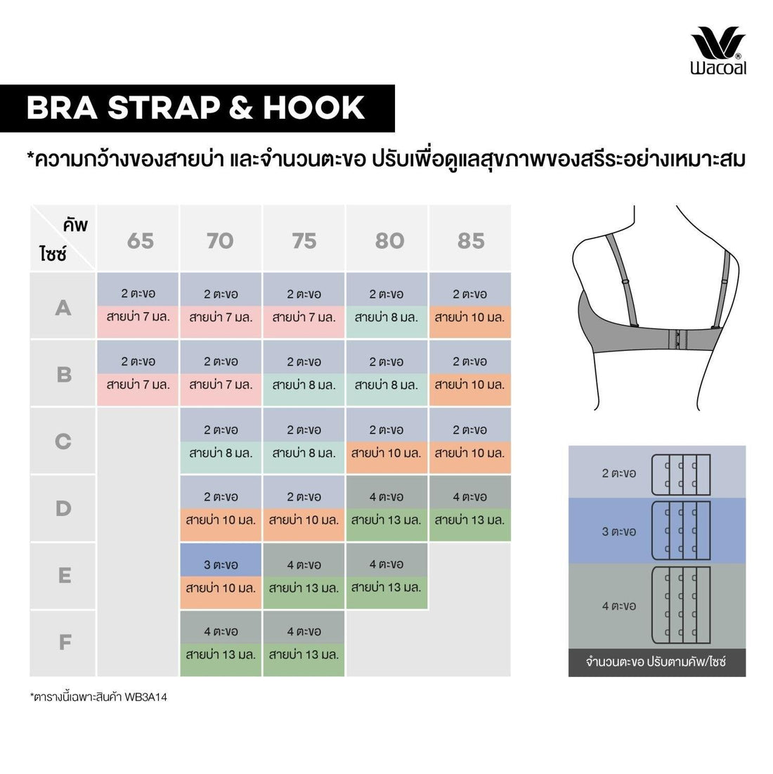 Wacoal Wireless bra บราไร้โครง กระชับทรงสวย รุ่น WB3A14 สีเบจ (BE)