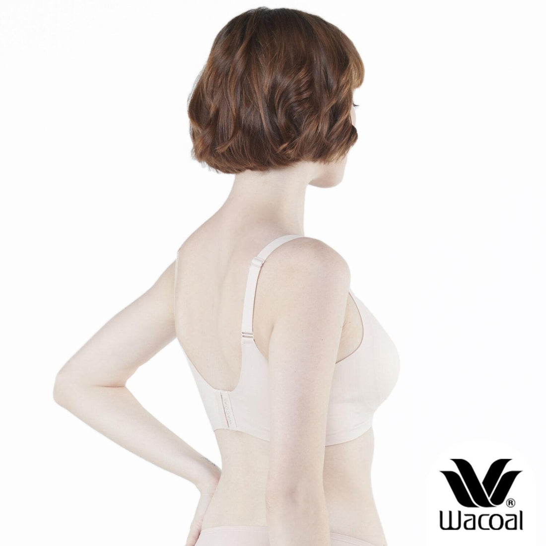 Wacoal Go Girls Jelly Bra Wacoal bra without wire, flexible, firm, lock the  chest, model WB3Y28, beige (BE)