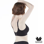 Wacoal smooth underwear, wireless bra, Smart Size, padded, model WB3Y28, black (BL)