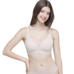 Wacoal smooth underwear set, wireless bra, Smart Size, padded foam, model WB3Y32, beige (BE)