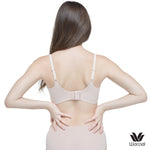 Wacoal Smart Size Go Girls Jelly Bra Charming Lace Set 2 ชิ้น บราไร้โครง วาโก้ รุ่น WB3Y32/WB3232 สีเบจ - สีชมพู (PI)