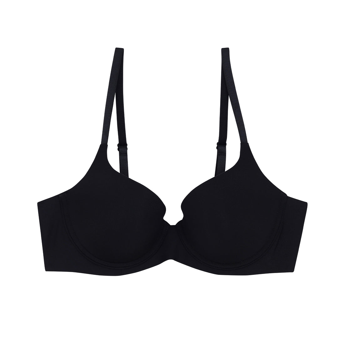 Wacoal Seamless Bra วาโก้บรามีโครง เสริมฟองน้ำบาง 8 มม. รุ่น WB5P32 สีดำ (BL)