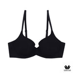 Wacoal Seamless Bra Add 8 mm. thin sponge, model WB5P32, black (BL)