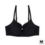 Wacoal Seamless Bra Add 8 mm. thin sponge, model WB5P32, black (BL)