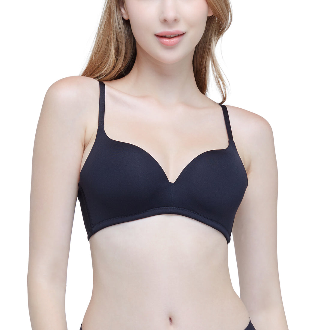 Wacoal Seamless Bra บราไร้โครง เต้าเรียบใส่สบาย รุ่น WB5X63 สีดำ(BL)