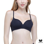 Wacoal Seamless Bra, no wire bra, flat breasts, comfortable to wear, model WB5X63, black color (BL)