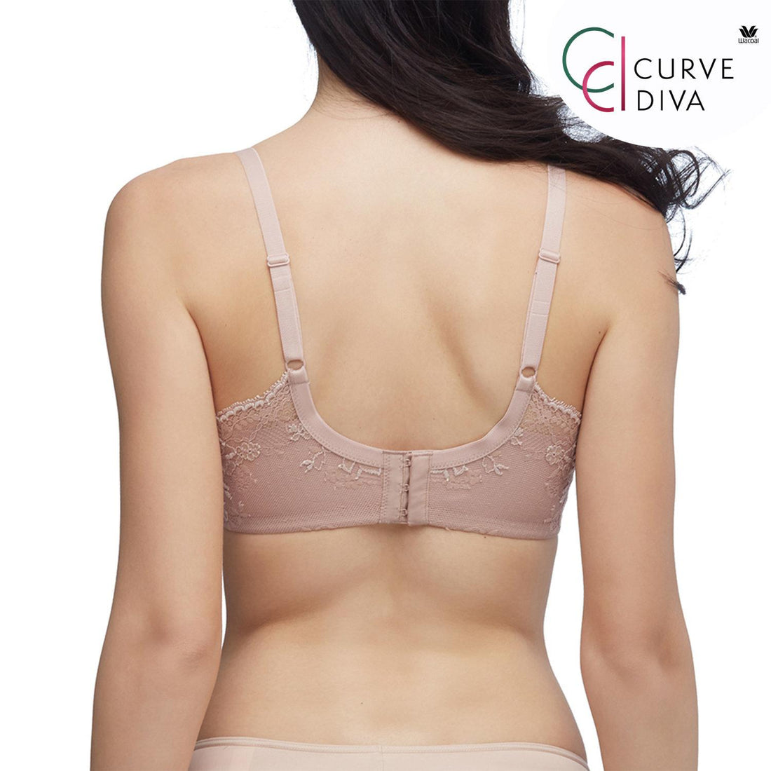 Wacoal Curve Diva บราเก็บกระชับ สาวคัพใหญ่ รุ่น WB7951 สีเบจ (BE)