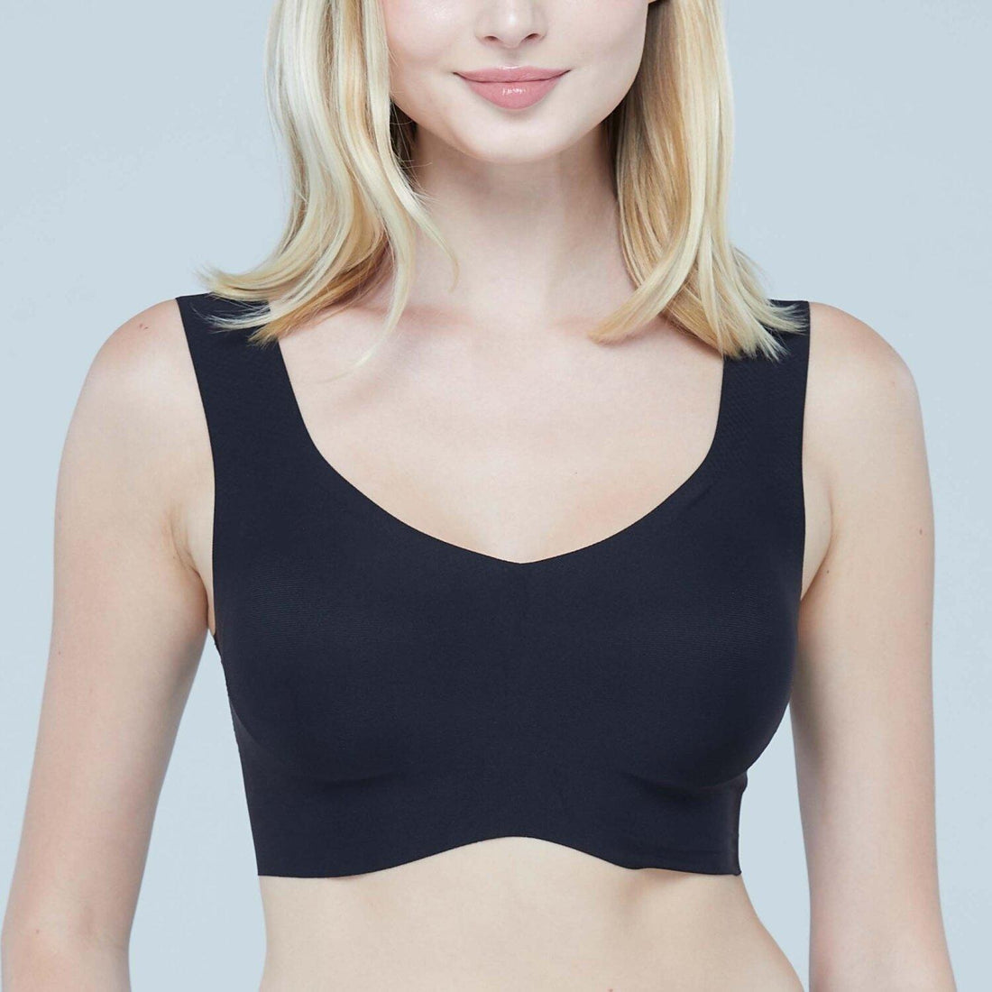 Wacoal Cool Innovation Wire-free bra, head style, model WH9E12, black (BL)