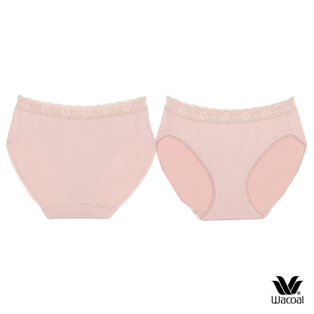 Wacoal Panty pack, comfortable underwear Bikini set 3 pieces, model WU1T35, assorted colors (beige-black-cream)