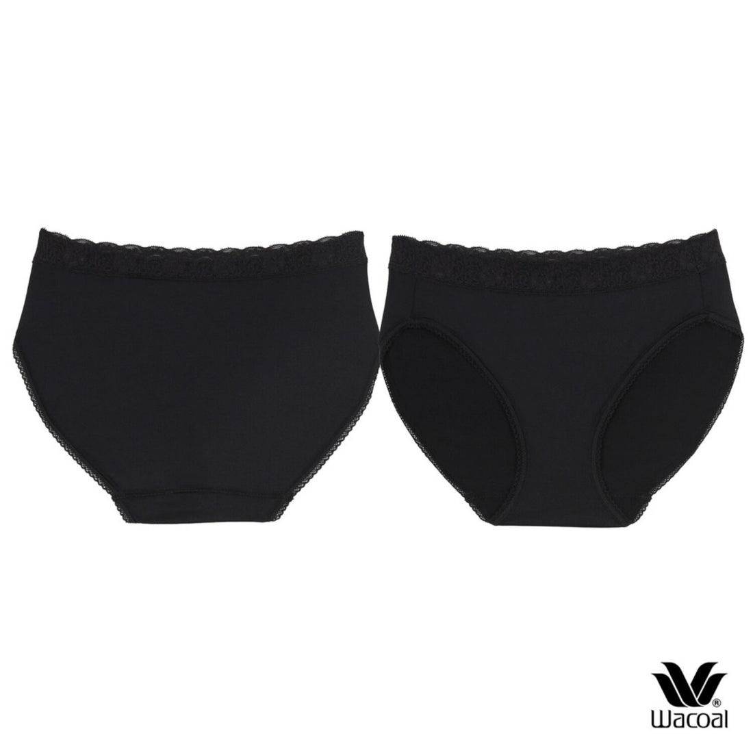 Wacoal Panty pack, comfortable underwear Bikini set 3 pieces, model WU1T35, assorted colors (beige-black-cream)